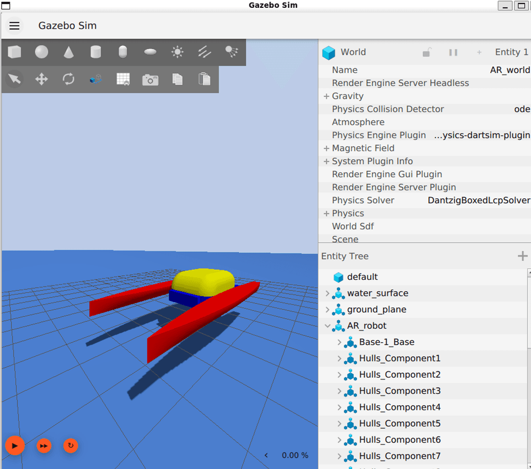 Simulation: long-range route planning over open water